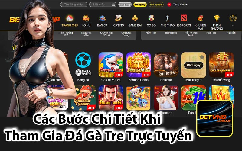 Các Bước Chi Tiết Khi Tham Gia Đá Gà Tre Trực Tuyến